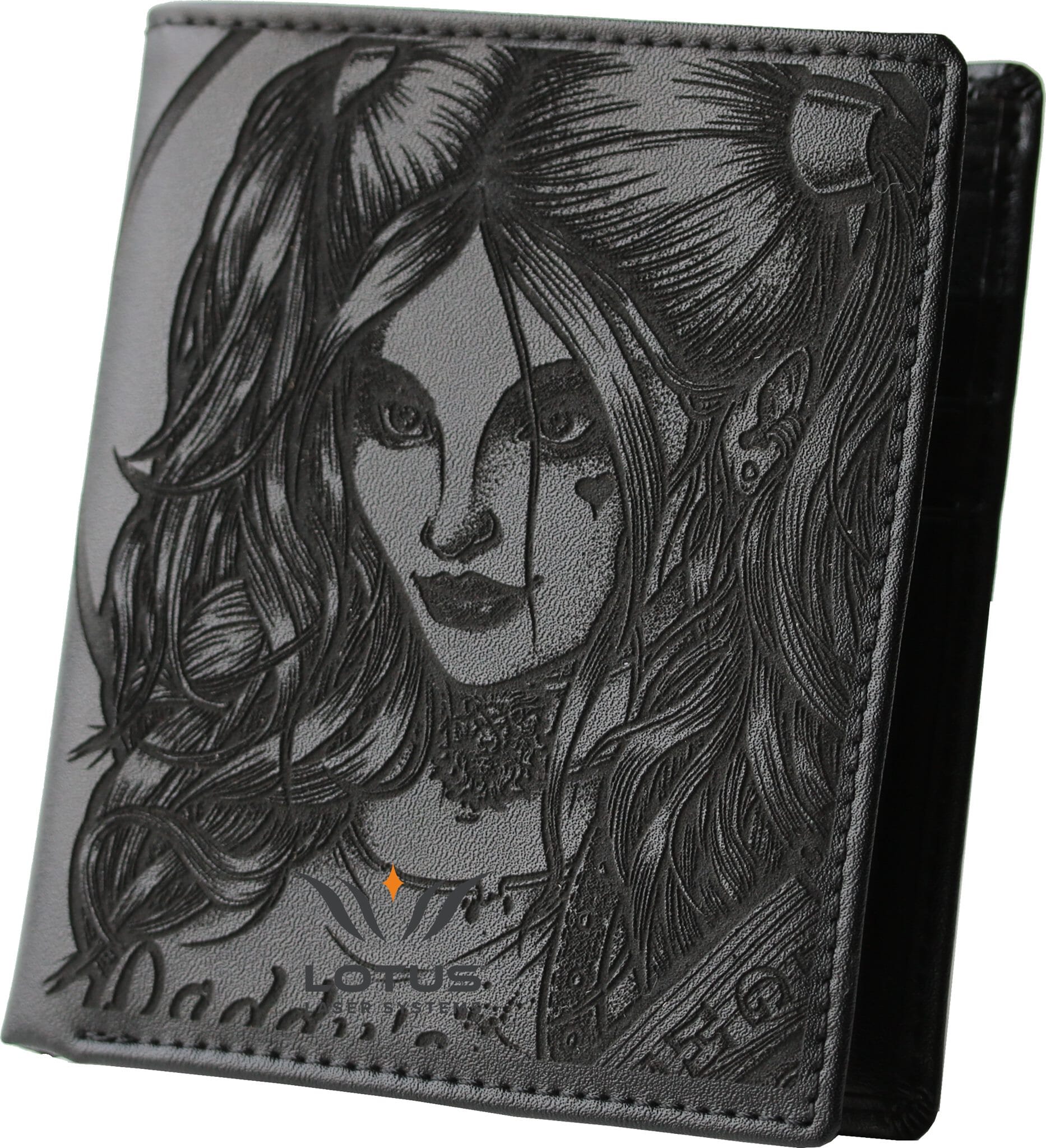 leather wallet 3 - Corte y grabado láser de cuero