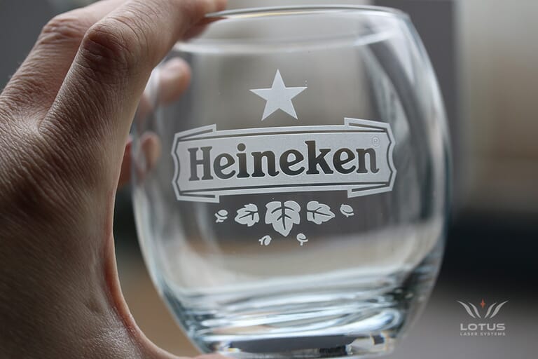 Heineken Glass 3D Marked Branding 1